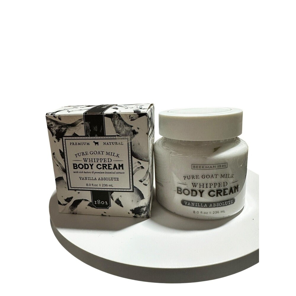 Beekman 1802 Vanilla Absolute 8 oz Pure Goat Milk Whipped Body Cream lotion NIB